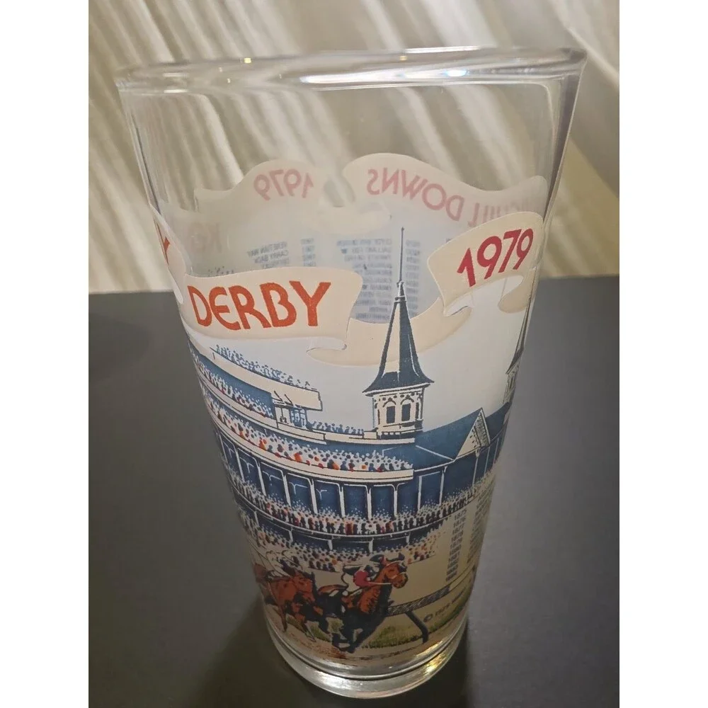 Kentucky Derby 1979 105th Running Mint Julep Glass Churchill Downs Horse Racing